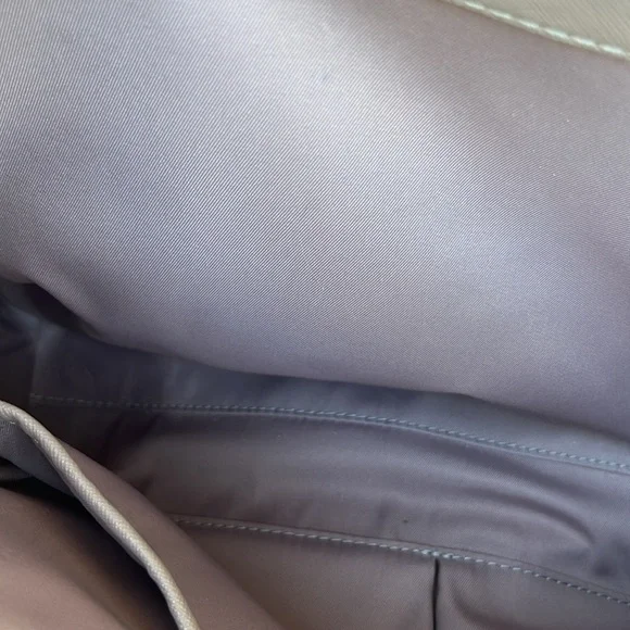 Tory Burch Gray Structured Leather Tote - Picture 10 of 15